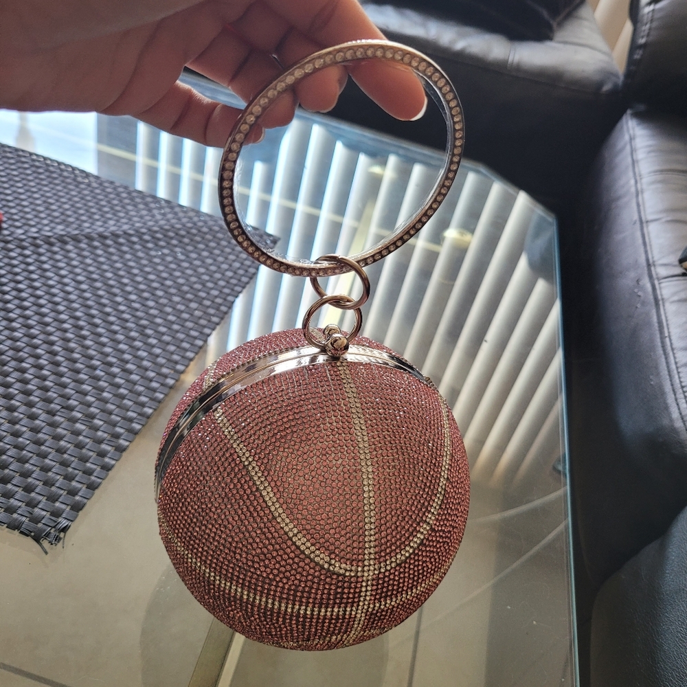 Wedding party Football shape clutch